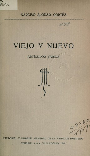 Portada de Viejo y nuevo
