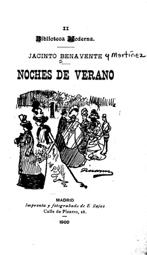 Portada de Noches de verano