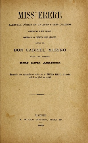 Portada de Miss'erere