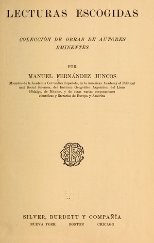 Portada de Lecturas escogidas