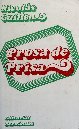 Portada de Prosa de prisa