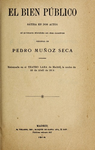 Portada de El bien público