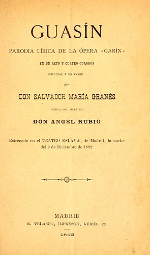 Portada de Guasín