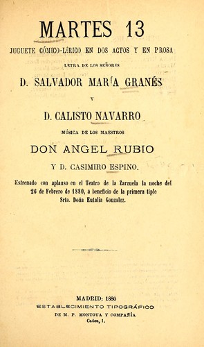 Portada de Martes 13