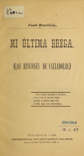 Portada de Mi última brega