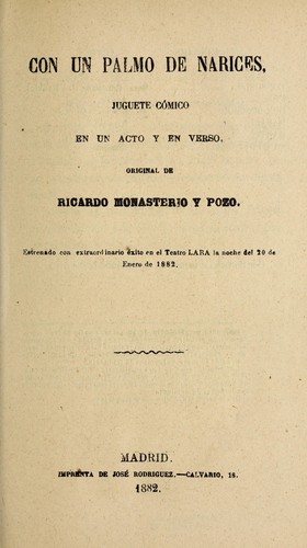Portada de Con un palmo de narices