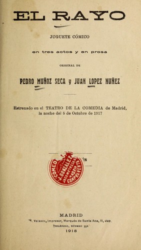 Portada de El rayo