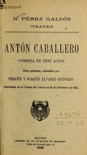 Portada de Antón Caballero