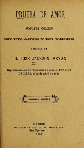 Portada de Prueba de amor