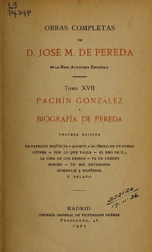 Portada de Pachín González