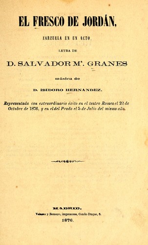 Portada de El fresco de Jordán