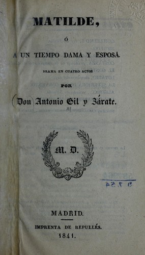 Portada de Matilde