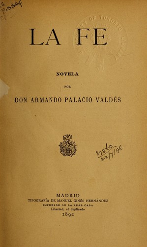 Portada de Fe