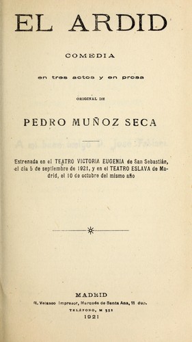 Portada de El ardid