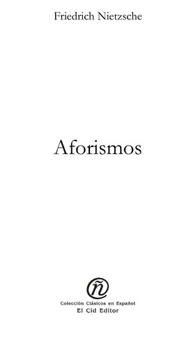 Portada de Aforismos