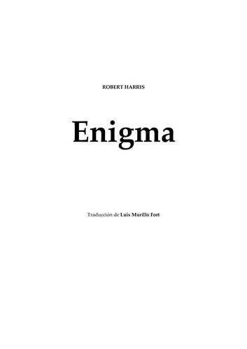 Portada de Enigma