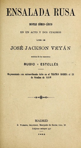 Portada de Ensalada rusa