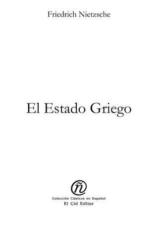 Portada de El estado griego