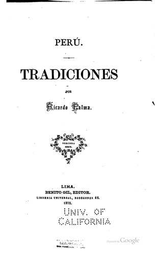 Portada de Perú: tradiciones