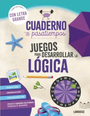 Portada de Cuaderno de pasatiempos para mayores. Juegos para desarrollar la lógica