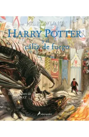 Portada de Harry Potter y el cáliz de fuego (edición ilustrada por Jim Kay)