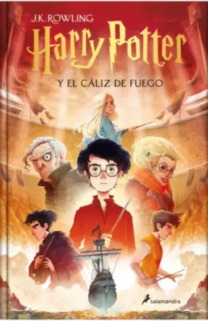 Portada de Harry Potter y el cáliz de fuego (edición ilustrada por Xavier Bonet)
