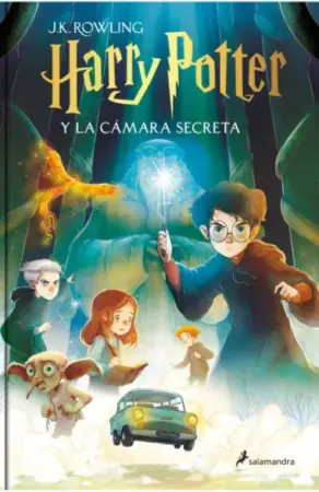 Portada de Harry Potter y la cámara secreta (edición ilustrada por Xavier Bonet)