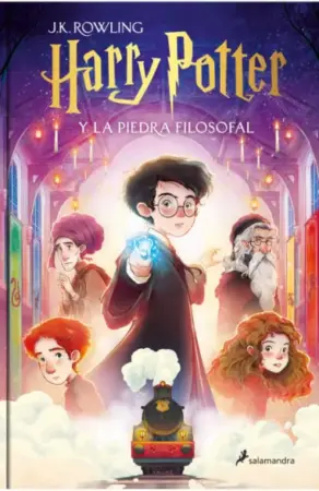 Portada de Harry Potter y la piedra filosofal (edición ilustrada por Xavier Bonet)