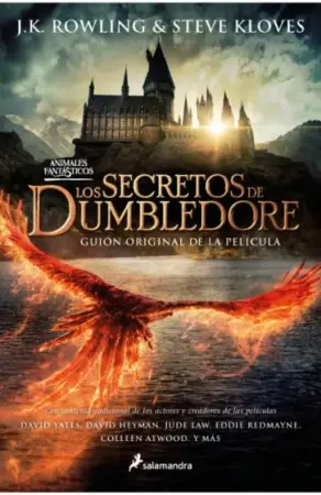 Portada de Los secretos de Dumbledore. Guion original de la película