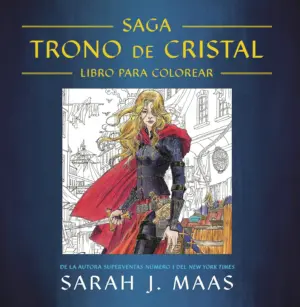 Portada de Trono de cristal: Libro para colorear