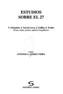 Portada de Estudios sobre el 27