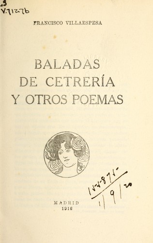 Portada de Baladas de cetrería
