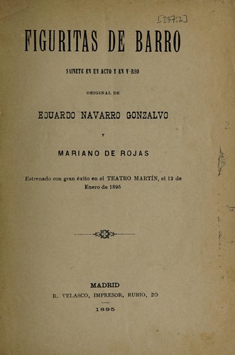 Portada de Figuritas de barro