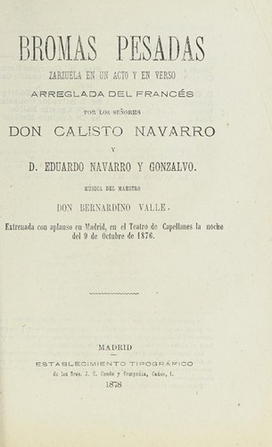 Portada de Bromas pesadas