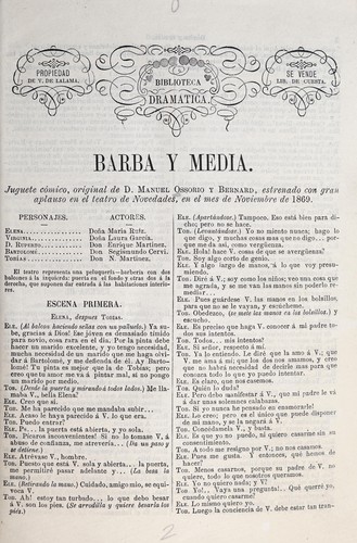 Portada de Barba y media
