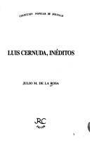 Portada de Luis Cernuda: inéditos