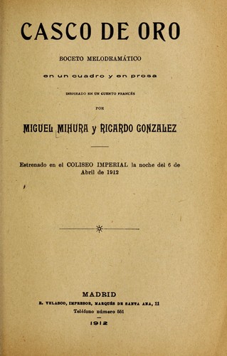 Portada de Casco de oro