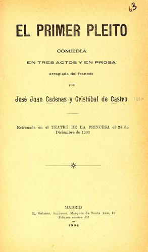 Portada de El primer pleito