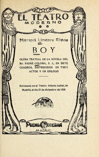 Portada de Boy