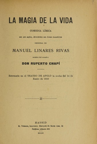 Portada de La magia de la vida