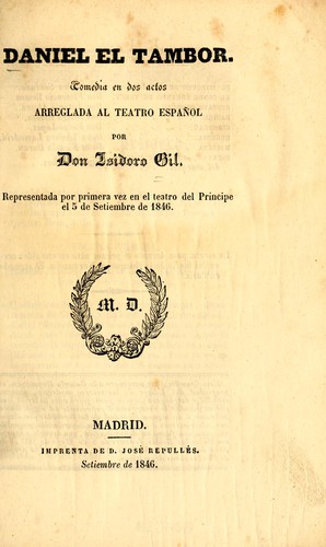 Portada de Daniel el tambor