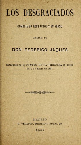 Portada de Los desgraciados