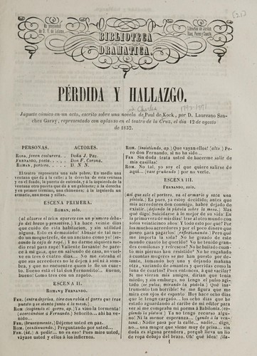 Portada de Pérdida y hallazgo