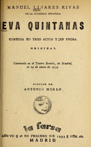 Portada de Eva Quintanas