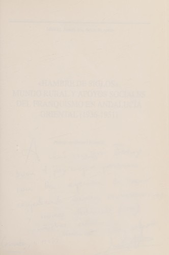 Portada de Hambre de siglos